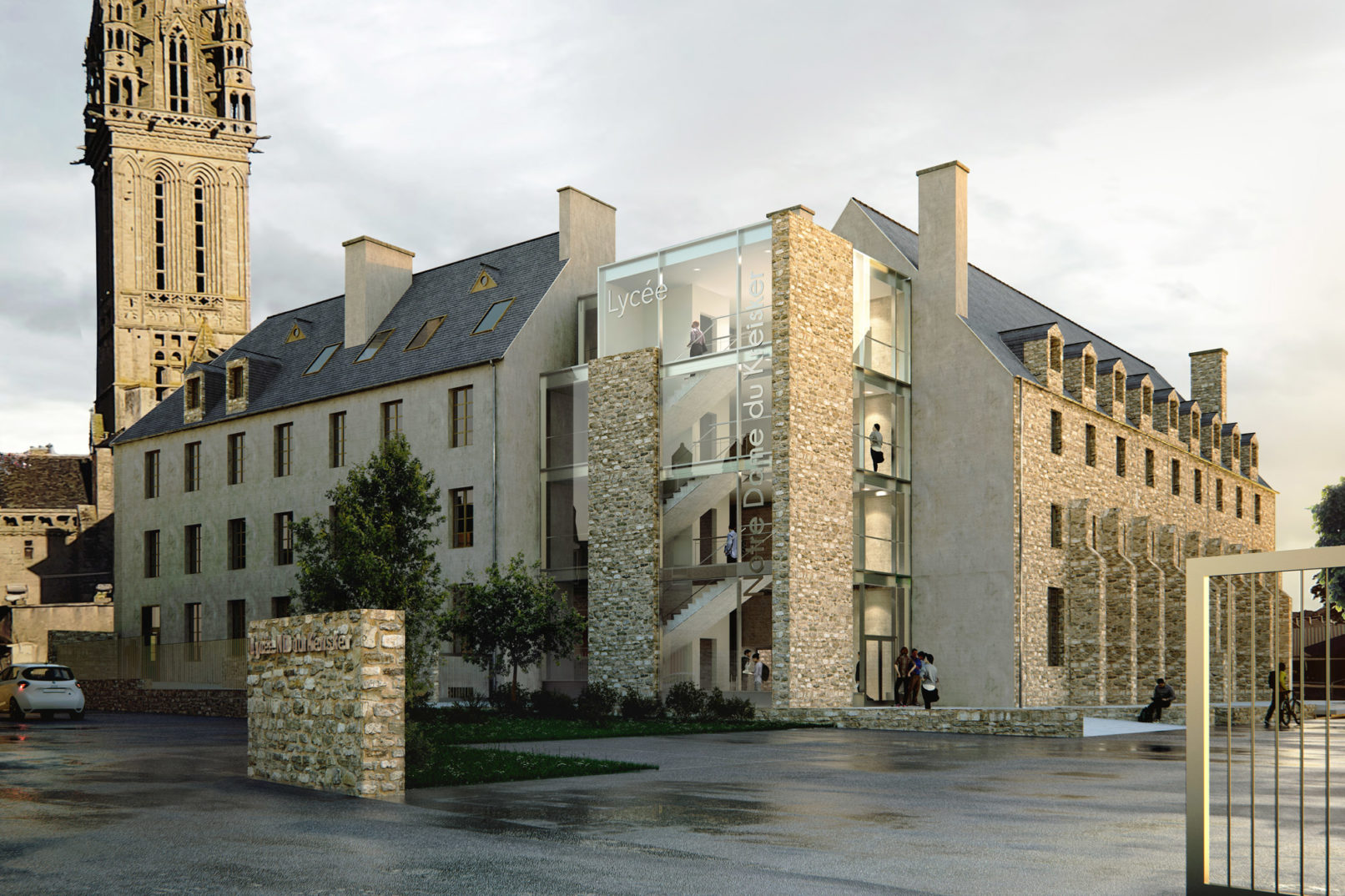 Restructuration aile nord lycée kreisker st pol